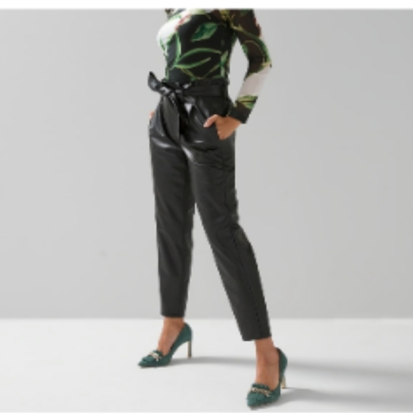 White House Black Market Vegan Leather Pants - Picture 1 of 5